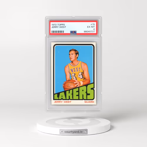 1972 Topps #75 Jerry West (PSA 6 EX-MT)