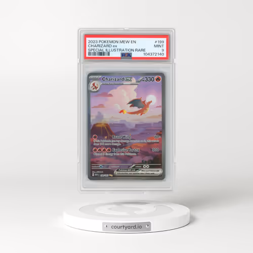 2023 Pokémon Mew EN-151 #199 Charizard EX - Holo Special Illustration Rare (PSA 9 MINT)