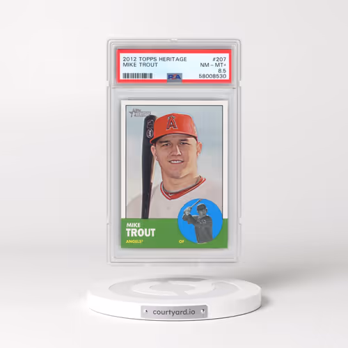 2012 Topps Heritage #207 Mike Trout (PSA 8.5 NM-MT+)
