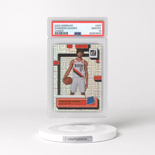 2022 Panini Donruss #207 Shaedon Sharpe - Choice (PSA 10 GEM MINT)