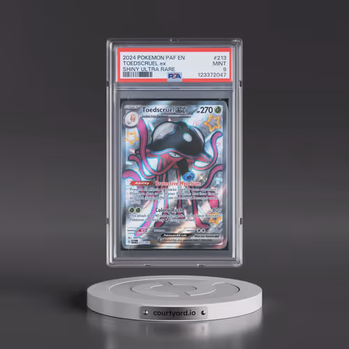 2024 Pokémon Paf EN-Paldean Fates #213 Toedscruel EX - Holo Shiny Ultra Rare (PSA 9 MINT)