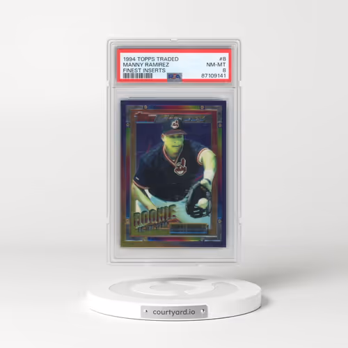 1994 Topps Traded Finest Inserts #8 Manny Ramirez (PSA 8 NM-MT)