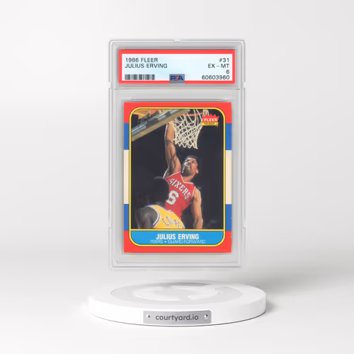 1986 Fleer #31 Julius Erving (PSA 6 EX-MT)