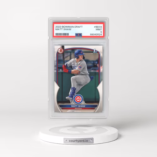 2023 Bowman Draft #BD33 Matt Shaw (PSA 9 MINT)