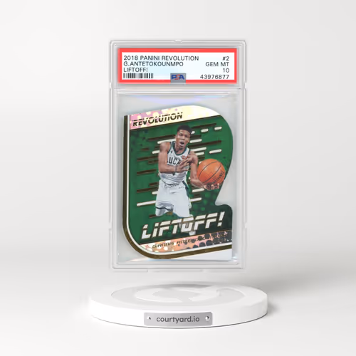 2018 Panini Revolution Liftoff! #2 Giannis Antetokounmpo (PSA 10 GEM MINT)