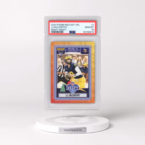 2024 Panini Instant NFL Draft Night #1 JJ McCarthy (PSA 10 GEM MINT)
