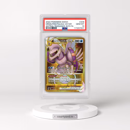 2022 Pokémon Sword & Shield Astral Radiance #208 Origin Forme Palkia Vstar - Full Art Secret (PSA 10 GEM MINT)