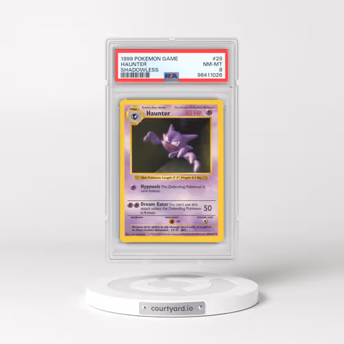 1999 Pokémon Game #29 Haunter - Shadowless (PSA 8 NM-MT)