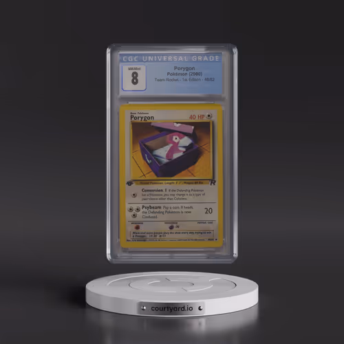 2000 Team Rocket #48/82 Porygon - 1st Edition 1st Edition (CGC 8 NM-MT)