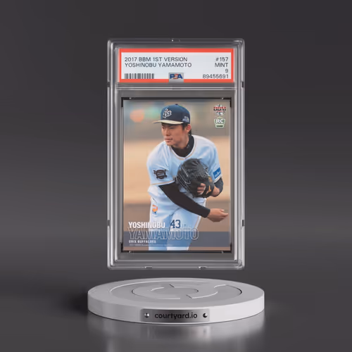 2017 BBM 1st Version #157 Yoshinobu Yamamoto (PSA 9 MINT)