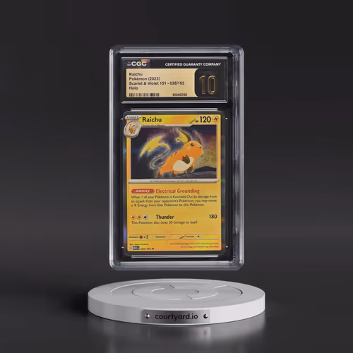 2023 Scarlet & Violet 151 - MEW EN #026/165 Raichu - Holo (CGC 10 PRISTINE)