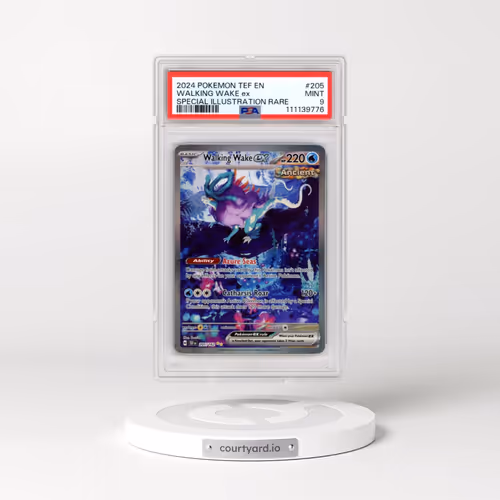 2024 Pokémon Tef EN-Temporal Forces #205 Walking Wake EX - Holo Special Illustration Rare (PSA 9 MIN