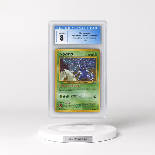 2000 Gold, Silver, to a New World #214 Heracross - Holo (CGC 8 NM-MT)