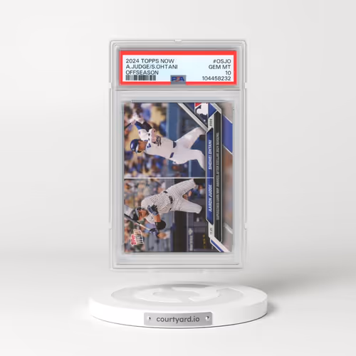 2024 Topps Now Offseason #OSJO Aaron Judge/Shohei Ohtani (PSA 10 GEM MINT)