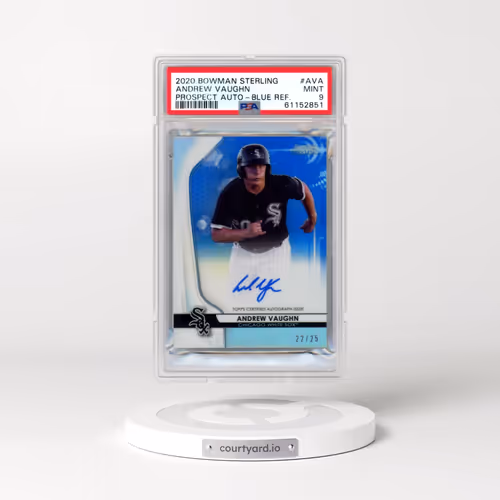 2020 Bowman Sterling Prospect Autographs #AVA Andrew Vaughn - Blue Refractor (PSA 9 MINT)