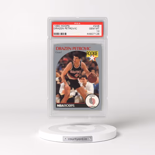 1990 Hoops #248 Drazen Petrovic (PSA 10 GEM MINT)