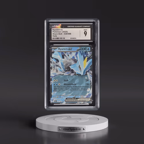 2025 Black Bolt - BLK EN #028/086 Kyurem ex - Holo (CGC 9 MINT)