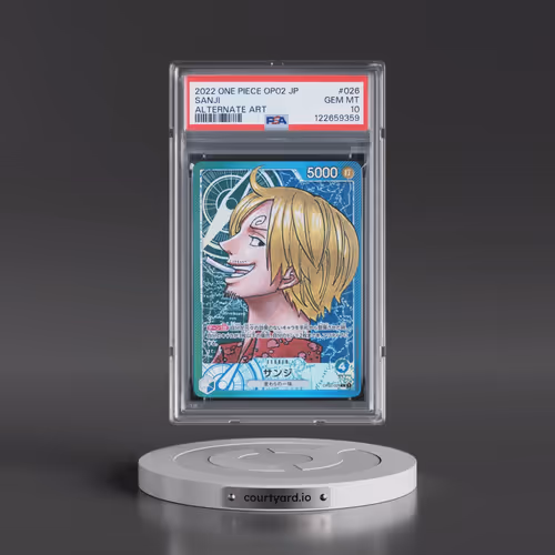 2022 One Piece Japanese OP02-Paramount War #026 Sanji - Alternate Art (PSA 10 GEM MINT)