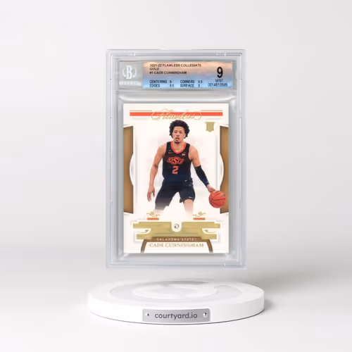 2021 Panini Flawless Collegiate Gold #1 Cade Cunningham (BGS 9 MINT)