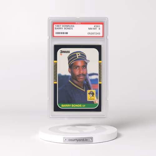 1987 Donruss #361 Barry Bonds (PSA 8 NM-MT)