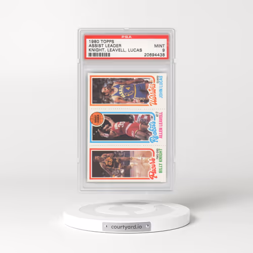 1980 Topps #126 Assist Leader - Knight, Leavell, Lucas (PSA 9 MINT)