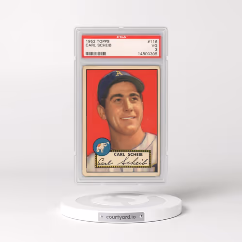 1952 Topps #116 Carl Scheib (PSA 3 VG)