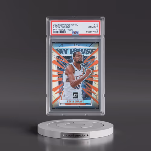 2023 Panini Donruss Optic My House #10 Kevin Durant - Holo (PSA 10 GEM MINT)