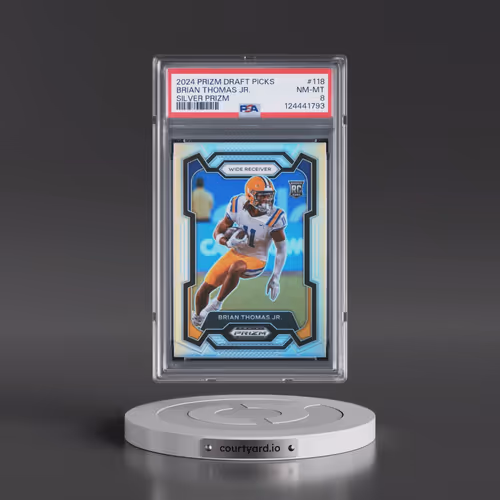 2024 Panini Prizm Draft Picks #118 Brian Thomas Jr. - Silver Prizm (PSA 8 NM-MT)