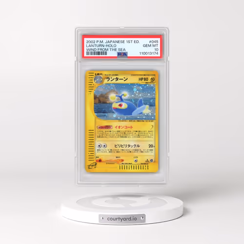 2002 Pokémon Wind From the Sea #045 Lanturn - 1st Edition Holo (PSA 10 GEM MINT)