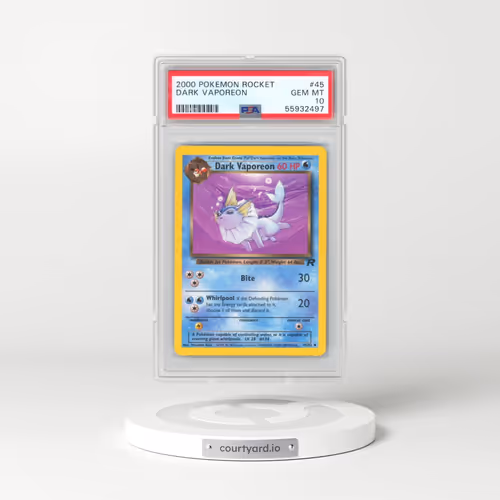 2000 Pokémon Rocket #45 Dark Vaporeon (PSA 10 GEM MINT)