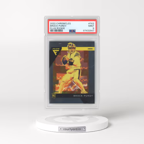 2022 Panini Chronicles Flux Rookies #FX2 Brock Purdy (PSA 9 MINT)