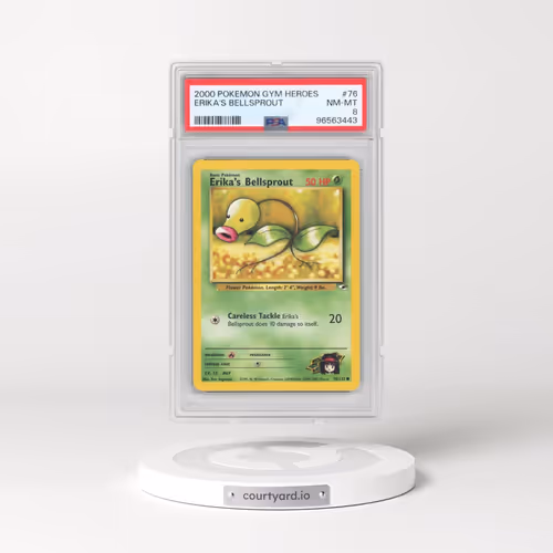 2000 Pokémon Gym Heroes #76 Erika's Bellsprout (PSA 8 NM-MT)