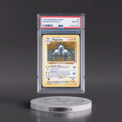 1999 Pokémon Game #9 Magneton - Holo (PSA 8 NM-MT)