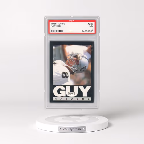 1985 Topps #288 Ray Guy (PSA 7 NM)