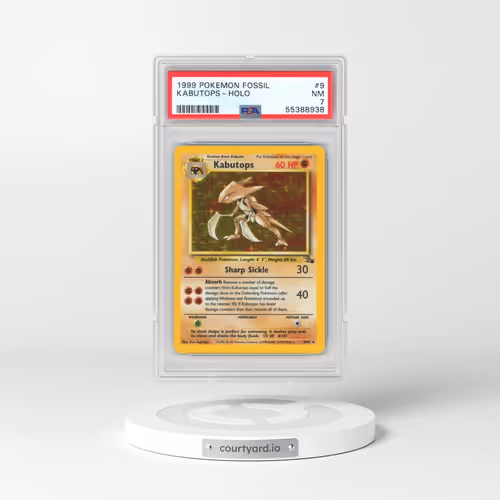 1999 Pokémon Fossil #9 Kabutops - Holo (PSA 7 NM)