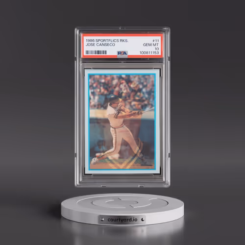 1986 Sportflics Rookies #11 Jose Canseco (PSA 10 GEM MINT)