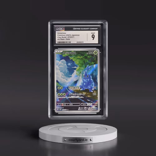 2023 Pokémon Sv2d-Clay Burst #072 Heracross - Art Rare (CGC 9 MINT)