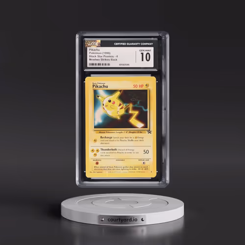 1999 Black Star Promos #4 Pikachu - Mewtwo Strikes Back (CGC 10 GEM MINT)