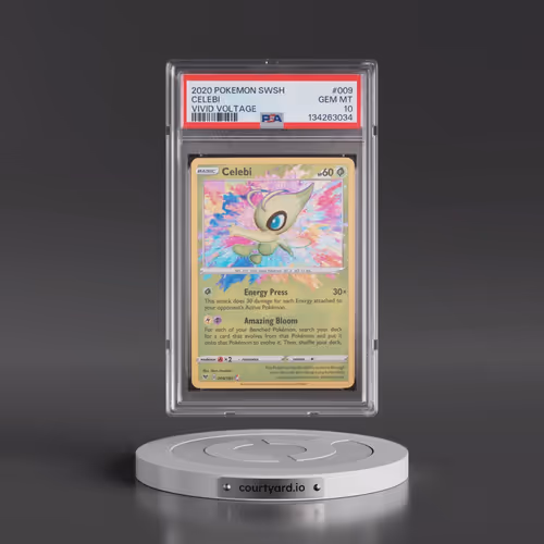 2020 Pokémon Sword & Shield Vivid Voltage #009 Celebi (PSA 10 GEM MINT)