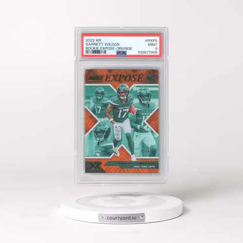 2022 Panini XR Rookie Expose #RXP5 Garrett Wilson - Orange (PSA 9 MINT)