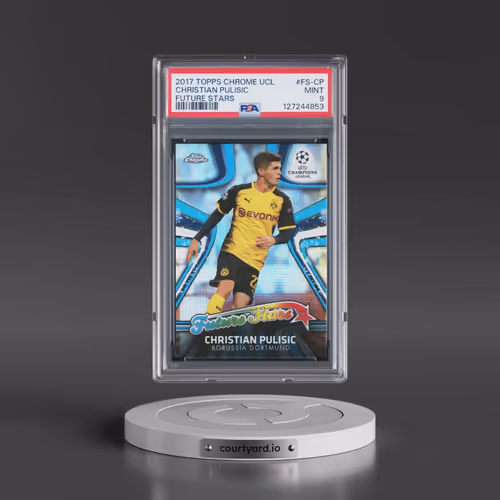 2017 Topps Chrome UEFA Champions League Future Stars #FS-CP Christian Pulisic (PSA 9 MINT)