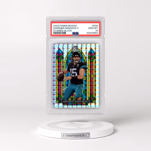 2020 Panini Mosaic Stained Glass #SG8 Gardner Minshew II (PSA 10 GEM MINT)