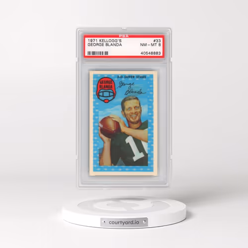 1971 Kellogg's #33 George Blanda (PSA 8 NM-MT)