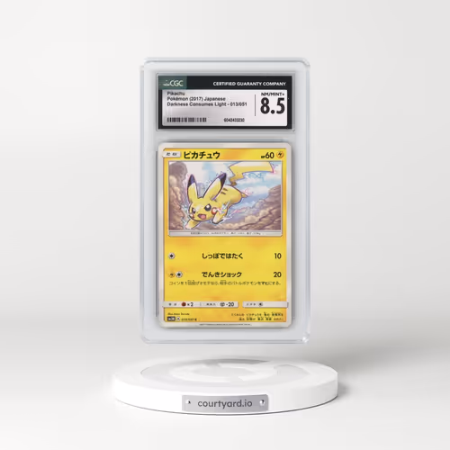 2017 Darkness that Consumes Light #013/051 Pikachu (CGC 8.5 NM-MT+)