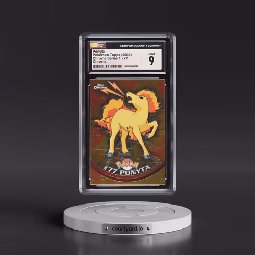2000 Chrome Series 1 #77 Ponyta - Chrome (Topps Chrome Stamp on Front of Card) (CGC 9 MINT)