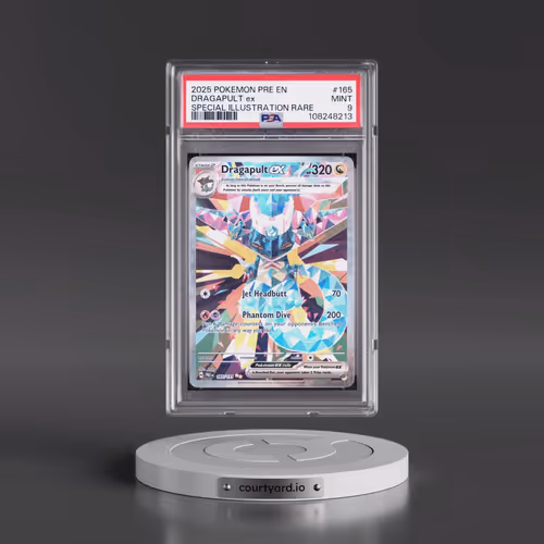 2025 Pokémon Pre EN-Prismatic Evolutions #165 Dragapult EX - Holo Special Illustration Rare (PSA 9 M