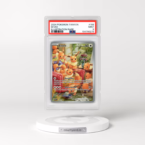 2024 Pokémon Twm EN-Twilight Masquerade #188 Eevee - Illustration Rare (PSA 9 MINT)