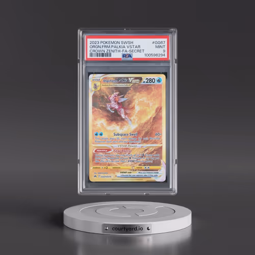 2023 Pokémon Sword and Shield Crown Zenith #GG67 Origin Forme Palkia Vstar - Full Art Secret (PSA 9