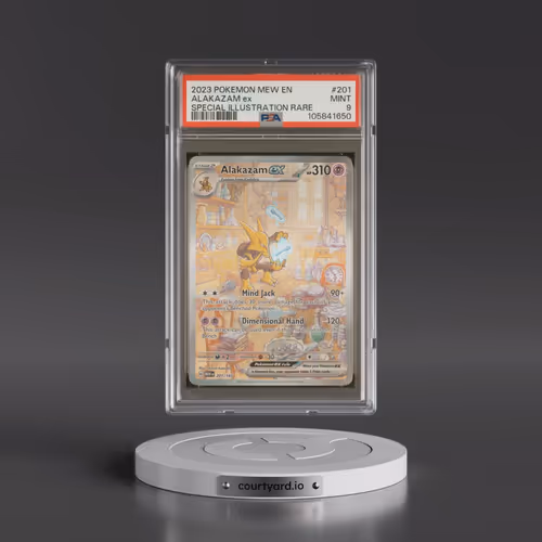 2023 Pokémon Mew EN-151 #201 Alakazam EX - Holo Special Illustration Rare (PSA 9 MINT)
