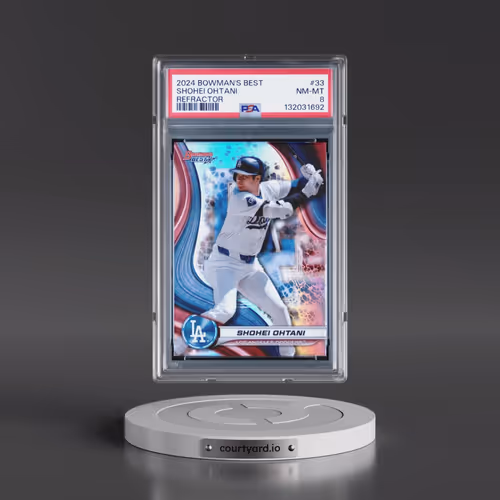 2024 Bowman's Best #33 Shohei Ohtani - Refractor (PSA 8 NM-MT)
